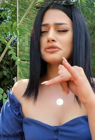 4. Sexy Arzu Kalkan in Blue Top