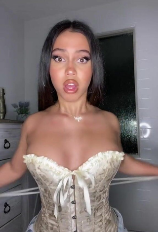 4. Sexy Asia Monet Ray in Beige Corset