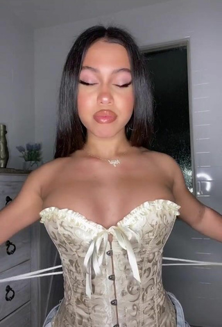 5. Sexy Asia Monet Ray in Beige Corset
