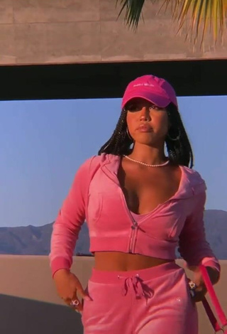 Sexy Asia Monet Ray in Pink Crop Top in a Street