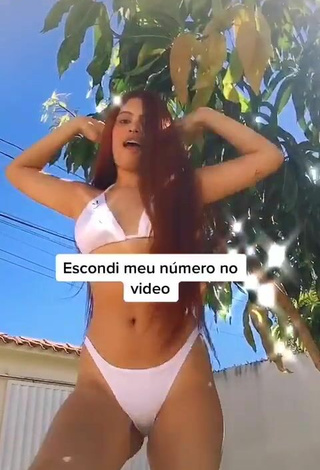 4. Sexy Brenda Campos in White Bikini