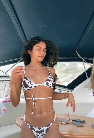 Beautiful Dalila Cascone in Sexy Bikini on a Boat