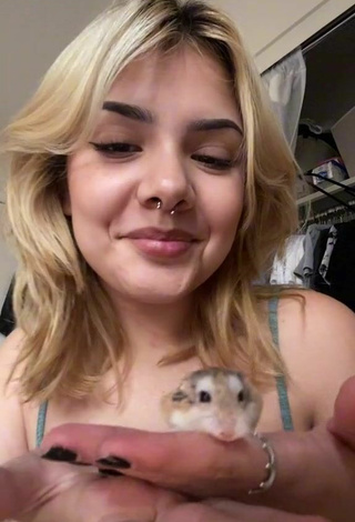 2. Sexy Eggthehamsterr Shows Cleavage in Grey Top