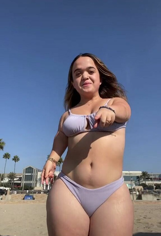 3. Hottie Emmalia Razis in Grey Bikini at the Beach