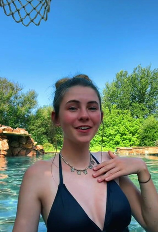 2. Sexy Lexi Smith in Black Bikini Top at the Swimming Pool