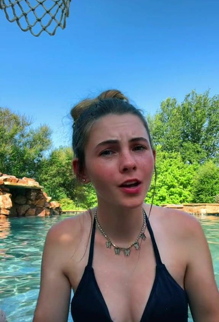 4. Sexy Lexi Smith in Black Bikini Top at the Swimming Pool