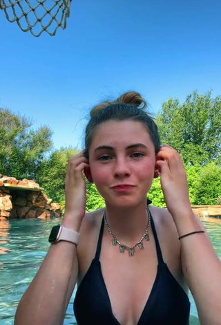 5. Sexy Lexi Smith in Black Bikini Top at the Swimming Pool