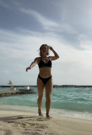 2. Hot Isabell Mill in Black Bikini at the Beach