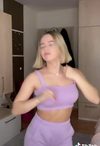 6. Sexy Isabell Mill in Purple Crop Top