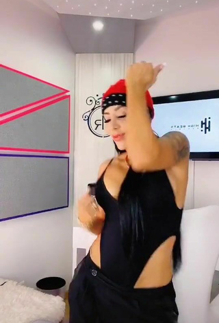 6. Erotic Marcela Reyes Shows Cleavage in Black Bodysuit
