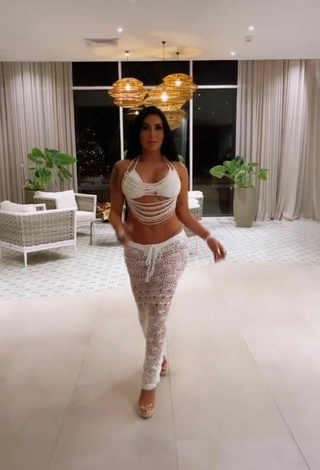 3. Sexy Marcela Reyes in White Crop Top