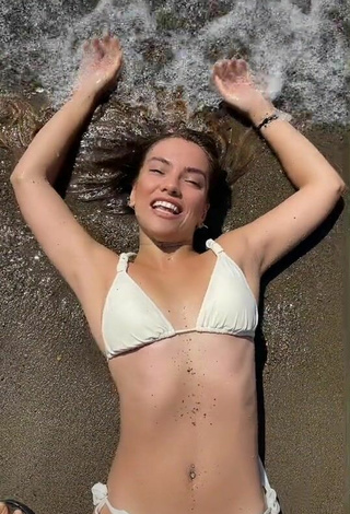 2. Sexy Melodi Özerdem in White Bikini at the Beach