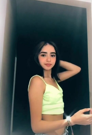 4. Sexy Michelle Guzmán in Lime Green Top