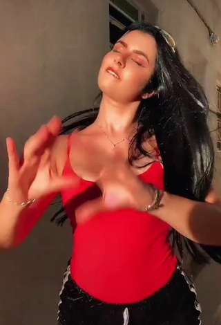 6. Sexy Gabrielle Motta in Red Top