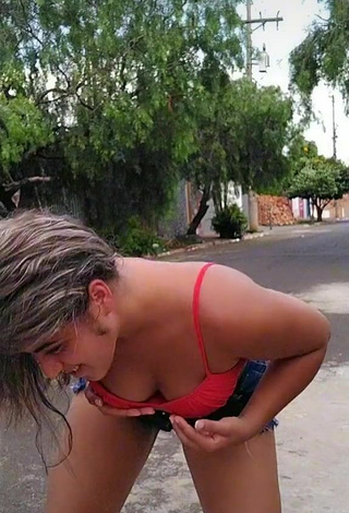 6. Sexy Raquel Toledoh in Red Crop Top