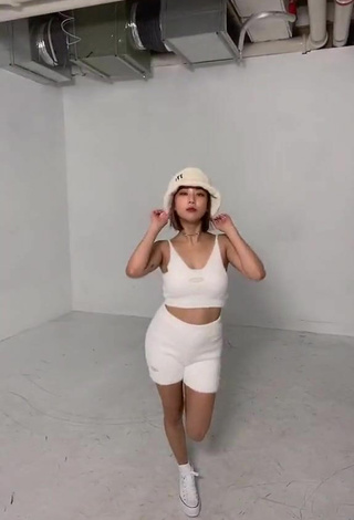Sexy Seung_monkey in White Crop Top