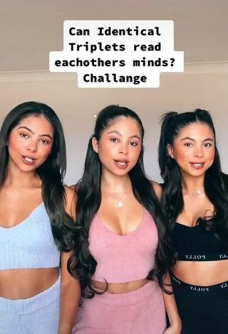 Emily & Maddy & Annabel Williams Shows her Inviting Cleavage