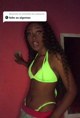 2. Laiane Rodrigues Shows Cleavage in Sexy Bikini Top