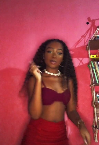 6. Sensual Laiane Rodrigues in Red Bikini Top