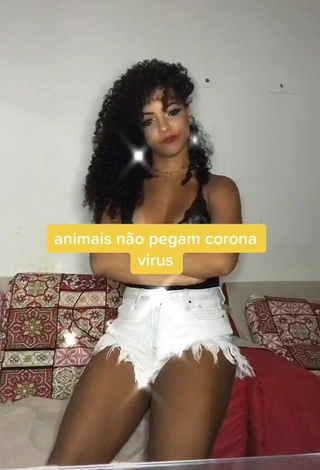1. Cute Ziane Martins Shows Cleavage in Top and Bouncing Boobs