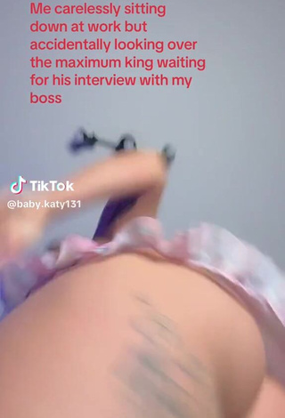 2. Sexy baby.katy131 Shows Pussy Lips without Brassiere and Bouncing Tits