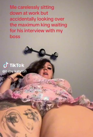 4. Sexy baby.katy131 Shows Pussy Lips without Brassiere and Bouncing Tits