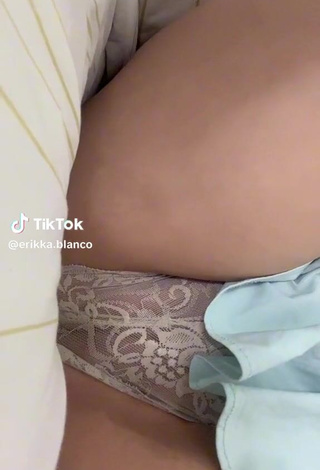 Cute Erika Blanco in See Through Panties while Leg Spread