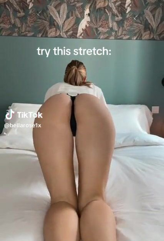 3. Sexy Bella Rose Shows Asshole while Stretching
