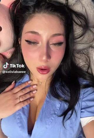 32. Sexy xoliviabaeee in Red Panties while Leg Spread
