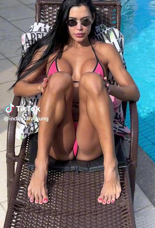 2. Sexy Indianara Jung Shows Cleavage in Mini Bikini while Leg Spread