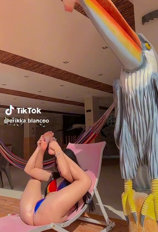 1. Hot Erika Blanco II Shows Butt while Leg Spread