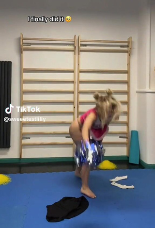 1. Sexy sweeetestlilly in Thong while doing Sports Exercises