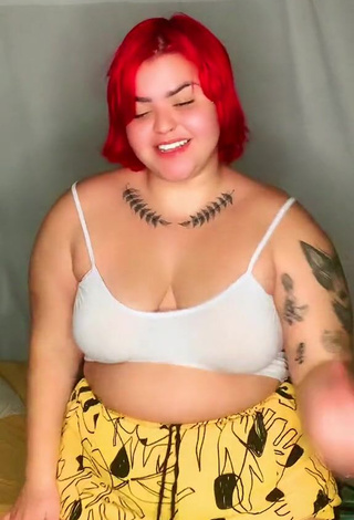 2. Cute Alexia Tamira Shows Nipples without Brassiere and Bouncing Tits