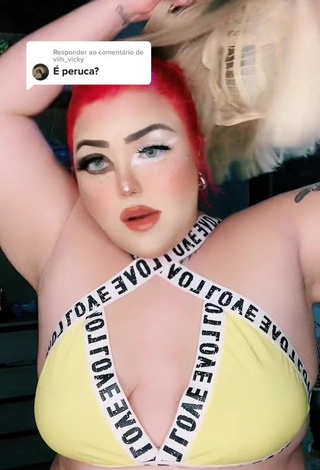 Hot Alexia Tamira Shows Cleavage in Sport Bra