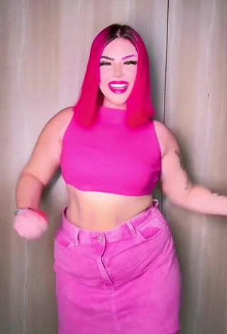 2. Erotic Alexia Tamira in Pink Crop Top