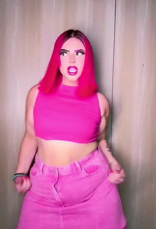 3. Erotic Alexia Tamira in Pink Crop Top