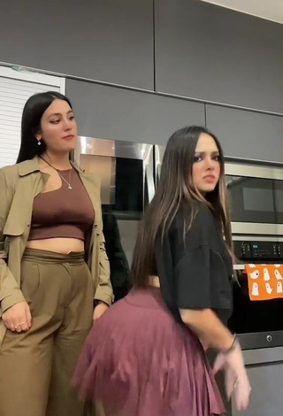Ama Blitz in Cute Black Crop Top while Twerking