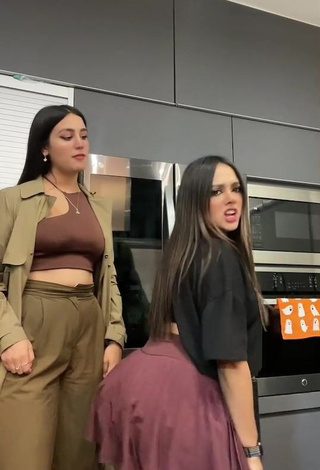 2. Ama Blitz in Cute Black Crop Top while Twerking