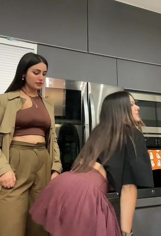 3. Ama Blitz in Cute Black Crop Top while Twerking