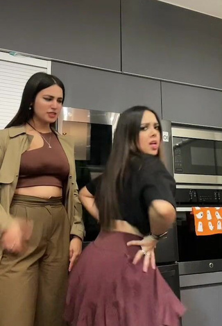 4. Ama Blitz in Cute Black Crop Top while Twerking