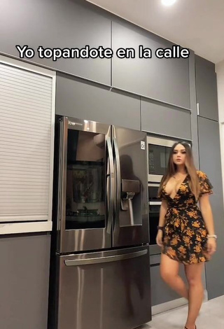 Pretty Ama Blitz Shows Cleavage in Dress