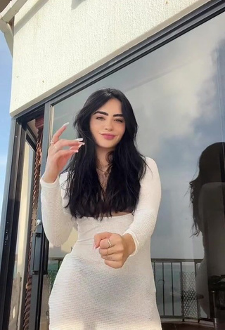 3. Sexy Amaranta Venegas in White Dress