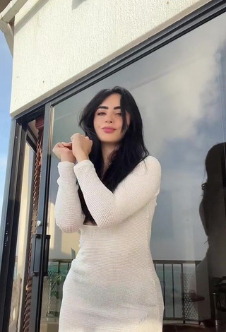 5. Sexy Amaranta Venegas in White Dress