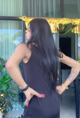 6. Cute Atom Tattapol Shows Cleavage in Black Dress