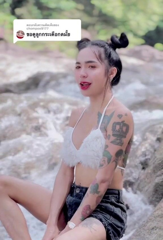 3. Hot Atom Tattapol Shows Cleavage in White Bra