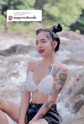 4. Hot Atom Tattapol Shows Cleavage in White Bra