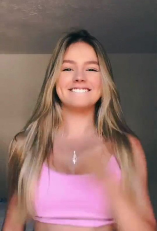 4. bela Looks Hot in Pink Crop Top