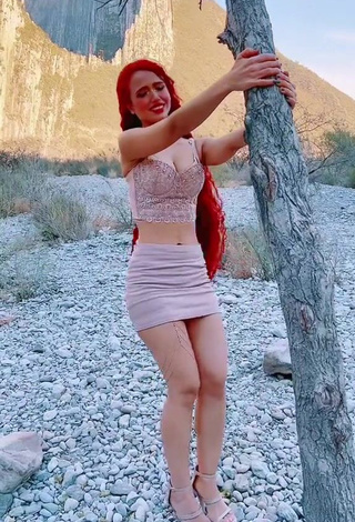 Bella Dueñas Shows Cleavage in Inviting Crop Top