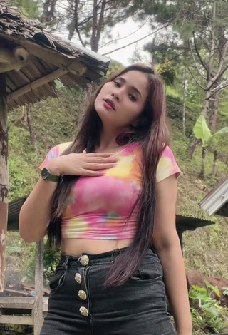 3. Amazing Christian Mae in Hot Crop Top