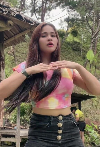 4. Amazing Christian Mae in Hot Crop Top